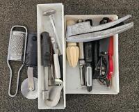 Mixed Lot: Clarifion Air Purifiers, PRIORARE LED Lights, Mainstays Rug Pads, Assorted Kitchen Tools - 4
