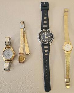 Seiko 4N00-0651 Women&rsquo;s Dress Quartz Watch, Goldtone, White Dial, 26mm, Japan, 572667, L.L. Bean Watch, and More