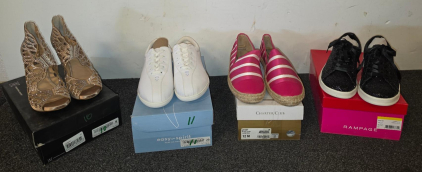 4 Women's Shoes: INC SARANEBIS 10M, Easy Spirit 11, Charter Club JONIIF 12M, Rampage HOLLY 10