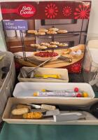 Large Kitchenware & Bakeware: Betty Crocker Cooling Rack, Wilton Cupcake Stand, Utensils, Decor, And More - 3