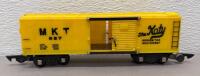 American Flyer S Scale Model Train Freight Cars (Shell Tank, LNE Hopper, MKT Boxcar) - 4