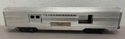 Lionel Lines 2530 Railway Express Agency O Scale Aluminum Baggage Car Silver 15" (1954&ndash;1955)