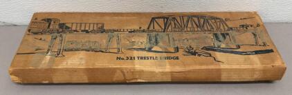 Lionel No. 321 Trestle Bridge &ndash; O Gauge, 24" Length, Original Box & Instructions