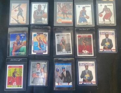 NBA Rookie Card Lot: Prizm, Hoops, Donruss - Samanic, Hood, Siakam, Clarkson, Dinwiddie, Adebayo, Collins