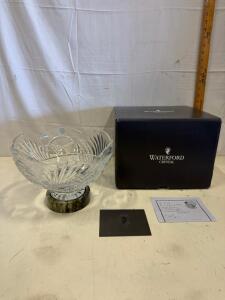 Waterford Crystal Heritage of Ireland 10" Lead Crystal Bowl with Original Box
