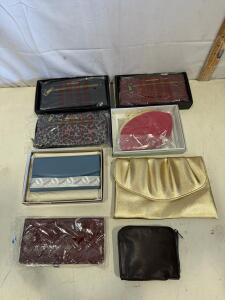 Lot of 8 Assorted Clutch Wallets and Purses &ndash; Travelon, Faux Leather, Animal Print