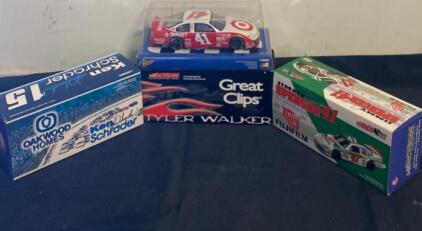 Action 1:24 Diecast NASCAR #41 Spencer, #15 Schrader Auto, #38 Walker, Original Boxes