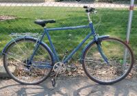 Retrospec City Commuter Bike, 7-Speed, 700c Wheels, Blue, Rear Rack, Fenders, Kickstand