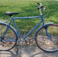 Retrospec City Commuter Bike, 7-Speed, 700c Wheels, Blue, Rear Rack, Fenders, Kickstand - 3