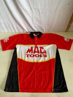 VICCI MAC Tools Racing Crew Shirt Medium &ndash; Signed, Red/Black - 4