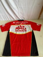VICCI MAC Tools Racing Crew Shirt Medium &ndash; Signed, Red/Black - 5