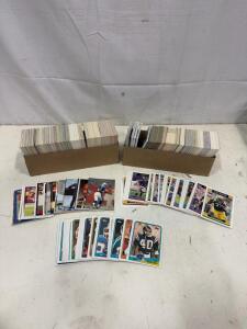 NFL Football Card Collection ~1000+ Cards, Topps/Fleer, 1980s-2000s, Stars & Teams, 2 Boxes