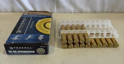 Federal Power-Shok 30-06 Springfield 150 Grain Copper Lead Free Ammunition &ndash; 15 Rounds, USA