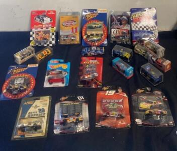Assorted NASCAR 1:64 Die-cast Cars - Winners Circle, Action, Hot Wheels, Harvick, Dale Jr., 1994-2005