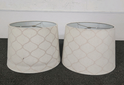 Lamp White Shades (2)