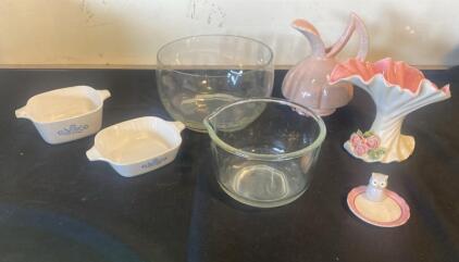 Vintage CorningWare Blue Cornflower, Pyrex Glassware & Ceramic Collectibles Mixed Lot