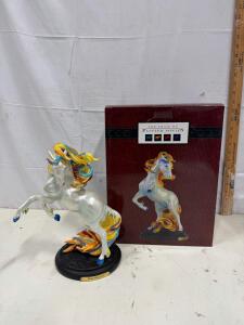 The Trail of Painted Ponies Wind Whisperer Figurine by Kathleen Moody, 11.25" Resin Statue