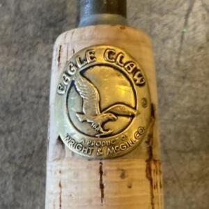 Eagle Claw Wright & McGill "Sunset" 7 ft Fiberglass Spinning Rod, 2 Piece, Mini-Ferrules, USA