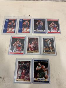NBA Basketball Card Lot: Luc Longley RC, Nikola Vucevic RC, Horry, Mourning, Olajuwon, Kanter