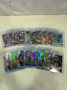 NFL Football Card Lot - Panini Prizm, Select, Donruss Optic, Mosaic - 16 Stars/Parallels