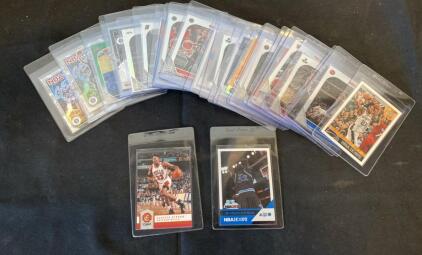NBA Star Card Lot (20) w/ Scottie Pippen, Shaquille O&rsquo;Neal, Tim Duncan, NBA Hoops Inserts