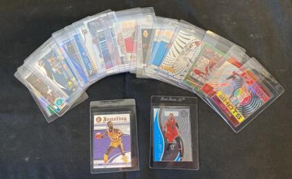 Panini Illusions NBA Card Lot ~22 Inserts & Parallels, Wilt Chamberlain, Zach LaVine, Lakers, Bulls
