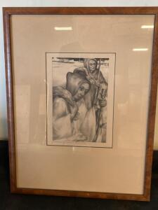 Aart van Dobbenburgh Lithograph, Holland Edition 'War and Peace' Tolstoy, Circa 1946-50, Framed 13&rdquo;x17&rdquo;