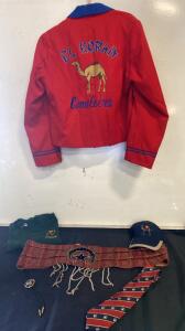 El Korah Cameleers Fraternal Regalia Set - Jacket, Shirt, Cap, Sash, Ties