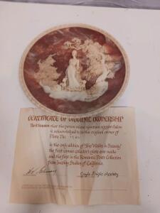 Incolay Studios 'She Walks in Beauty' Collector Plate by Gayle Bright Appleby, 10.25" Diameter
