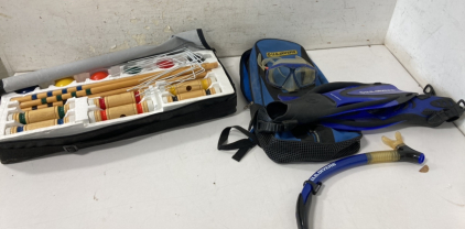 U.S. Divers Snorkeling Set & Croquet Set