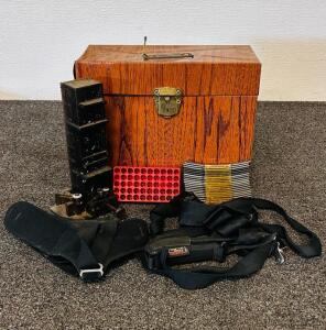 Vintage Ballonoff Porta-File Reloading Kit with Uncle Mike's Sidekick Holster, ammo case Holder, Ammo Strips and more