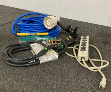 Air Hose, Lamp, Washer Cords, and Assorted Home Items