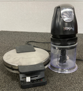 Waffle Maker and Ninja Blender