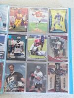 Football Rookie/Star Card Lot &ndash; 100 Cards, Mixed Brands, Key Players, Binder Included - 2