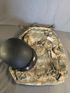 Fulmer Hombre DOT Half Helmet Matte Black Thermoplastic Shell with Snap-On Visor, Taiwan Made and Ruddick Bag-New.