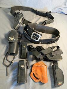 Mixed Lot of Holsters, Cartridge Utility Belts, Uncle Mike&rsquo;s Sidekick 10, Ruger Western Holster
