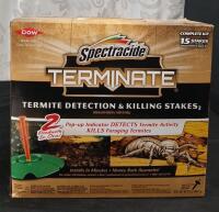 (1) 15-Count Box Of Spectracide Terminate Termite Detection & Killing Stakes