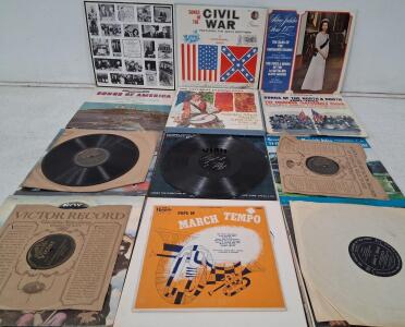 Vintage Military, Patriotic & British Guard Vinyl LPs and 78s &ndash; RCA, Columbia, London