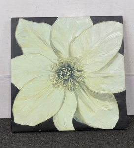 28”x 28” Painted Flower on Canvas