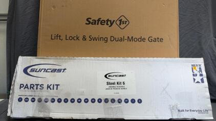 Safety 1st GA048TAPC1 Lift, Lock & Swing Gate, 28&ndash;42&rdquo; Wide, 26&rdquo; High, Suncast Hardware Kit USA