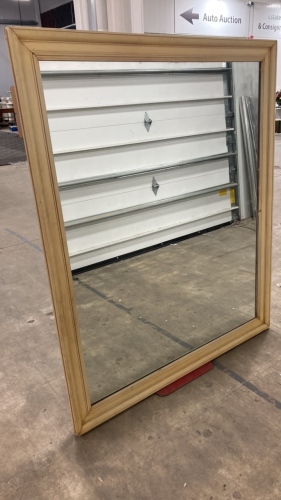 Large Wood Framed Mirror