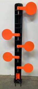Taylor Targets Pro-Series Dueling Tree Centerfire Handgun Kit &ndash; 5 Steel Paddles, Compatible With Pro-Series Base