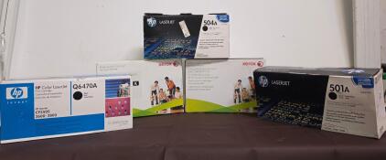 HP Q6470A, 501A, 504A, and Xerox C4127X Black Laser Toner Cartridges &ndash; For CP3505, 3600, 3800, 4000, 4050