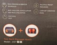 Rainwolf 2507A-R Shiatsu Neck & Back Massager with Heat, 4D Deep Tissue Kneading, Adjustable Intensity - 5