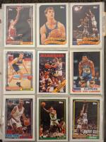 1990-92 Topps, Fleer, NBA Hoops Basketball Card Collection Binder w/ Rodman, Bird, Rice, More - 5