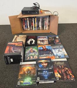 Magnavox DVD Player with 20~Movies, TV Box Sets, Anthony Robbins Set, 5 PC Games Included
