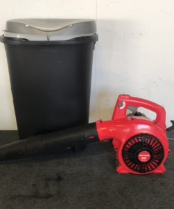 (1) Craftsman 2-cycle 25cc Gas Blower (1) Kitchen Trash Can