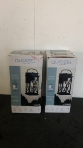 (2) Quoizel Lighting 1-Light Wall Lanterns