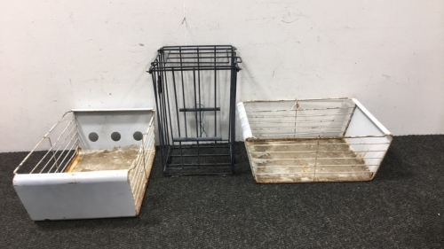 (3) Assorted Metal Bins