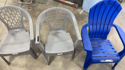 (3) Lawn Chairs